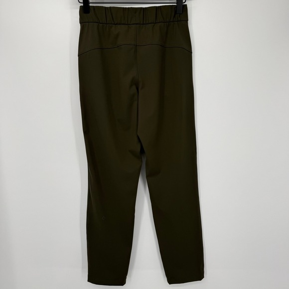 Lululemon On the Fly 7/8 Olive Green Pants - Picture 3 of 11